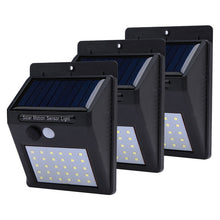 1-4pcs Solar Light Recharge 20/30 Leds PIR Motion Sensor Solar Lamp Outdoor Garden Lamp Decoration Night Security Wall light