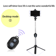 4 Colors Selfie Stick Mini Tripod Monopod Selfie Stick Bluetooth Remote Control Shutter Handheld Extendable Monopod Selfie Stick