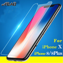 ABAG  for iPhone X Tempered glass for iPhone 6 6S 7 8 Plus Screen protector glass film for iPhone 5 SE 5C 4 Explosion-proof film