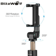 BlitzWolf 3 in 1 Wireless Bluetooth Selfie Stick Tripod Mini Extendable Monopod Universal For iPhone For Samsung Selfie Stick