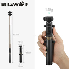 BlitzWolf 3 in 1 Wireless Bluetooth Selfie Stick Tripod Mini Extendable Monopod Universal For iPhone For Samsung Selfie Stick