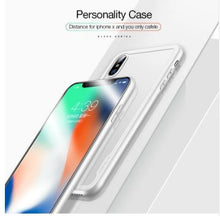 CAFELE Original Case For iPhone X 10 soft TPU edge Tempered Glass Ultra Thin Transparent Glass Back Cover For Apple iPhones X 10