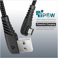 TIEGEM 90 Degree Micro USB Cable 2A Fast Charger Data Cable Braided USB Cable Mobile Phone USB Charger Cable For Samsung Huawei