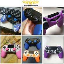 Controller Silicone Case Cover Skin Grip For Dualshock 4 PS4 Pro Slim Controllers Joystick Flexible Protective Skin