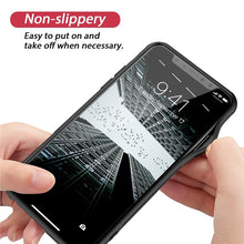 GrandEver Luxury Clear Phone Case For iphone 6 6s 7 Plus X Cover Transparent Tempered Glass TPU Hybrid Hard Back Ultra Thin
