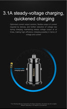 Baseus Mini USB Car Charger For Mobile Phone Tablet GPS 3.1A Fast Charger Car-Charger Dual USB Car Phone Charger Adapter in Car