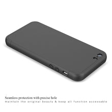 Luxury Hard PC Case For iPhone 5 5S SE 6 7 8 plus X 360 Bumper Shockproof Slim 3 in 1 Full Protective Ultra thin Matte Plain