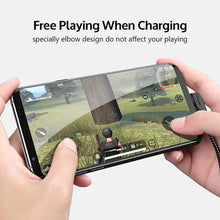 TIEGEM 90 Degree Micro USB Cable 2A Fast Charger Data Cable Braided USB Cable Mobile Phone USB Charger Cable For Samsung Huawei