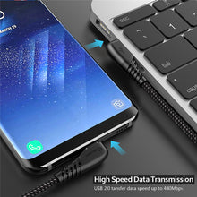 TIEGEM 90 Degree Micro USB Cable 2A Fast Charger Data Cable Braided USB Cable Mobile Phone USB Charger Cable For Samsung Huawei