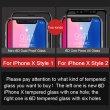 ZNP Full Cover 6D Edge Tempered Glass For iPhone X 7 8 6 6s Plus Screen Protector For iPhone 10 6 6s 7Plus Film Protection