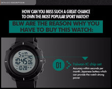 New Brand SKMEI Watch Men Military Sports Watches 50M Waterproof LED Digital Watch Clock Men Fashion Outdoor Wristwatches