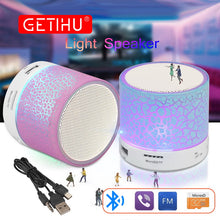 GETIHU Portable Mini Bluetooth Speakers Wireless Hands Free LED Speaker With TF USB FM Sound Music For Mobile Phone For iPhone 6