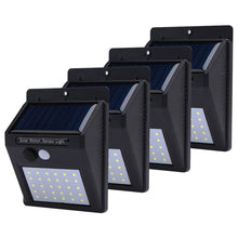 1-4pcs Solar Light Recharge 20/30 Leds PIR Motion Sensor Solar Lamp Outdoor Garden Lamp Decoration Night Security Wall light