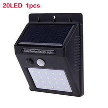 1-4pcs Solar Light Recharge 20/30 Leds PIR Motion Sensor Solar Lamp Outdoor Garden Lamp Decoration Night Security Wall light