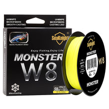 SeaKnight MONSTER W8 Braided Fishing Line 500M 8 Strands Wide Angle Tech Multifilament Braid PE Line Saltwater 15 20 30 50 100LB