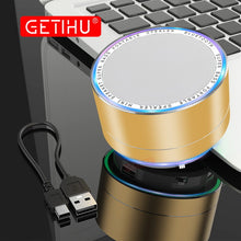 GETIHU Portable Mini Bluetooth Speakers Wireless Hands Free LED Speaker With TF USB FM Sound Music For Mobile Phone For iPhone 6