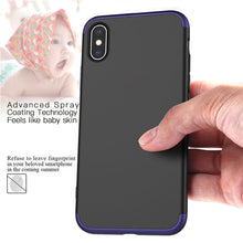 Luxury Hard PC Case For iPhone 5 5S SE 6 7 8 plus X 360 Bumper Shockproof Slim 3 in 1 Full Protective Ultra thin Matte Plain