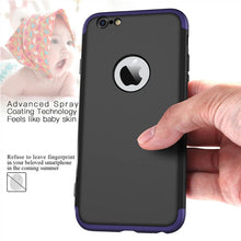 Luxury Hard PC Case For iPhone 5 5S SE 6 7 8 plus X 360 Bumper Shockproof Slim 3 in 1 Full Protective Ultra thin Matte Plain